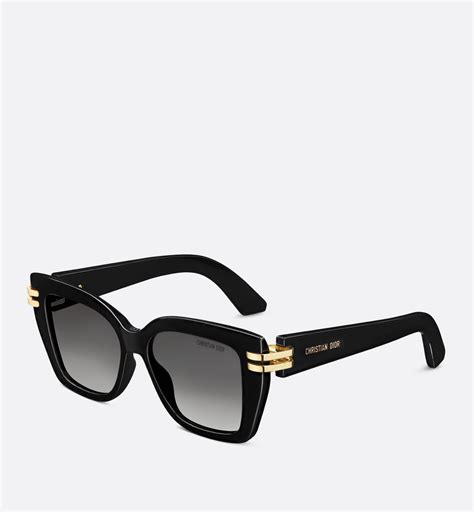 DiorOblique S1I Transparent Black Square Sunglasses 